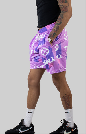 Purple Camo Summer Shorts